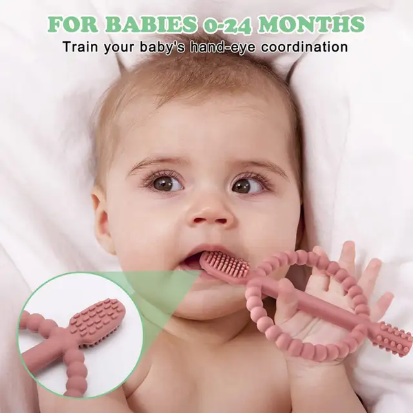 2 in 1 toothbrush teether