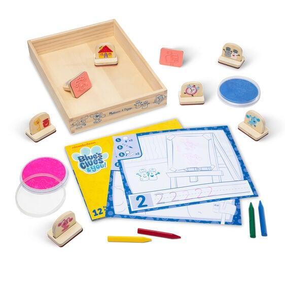 Melissa & Doug Blues Clues & You! - Wooden Handle Stamps Activity