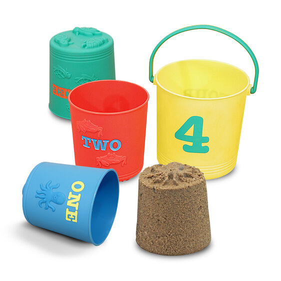 Seaside Sidekicks Nesting Pails Sand Toys