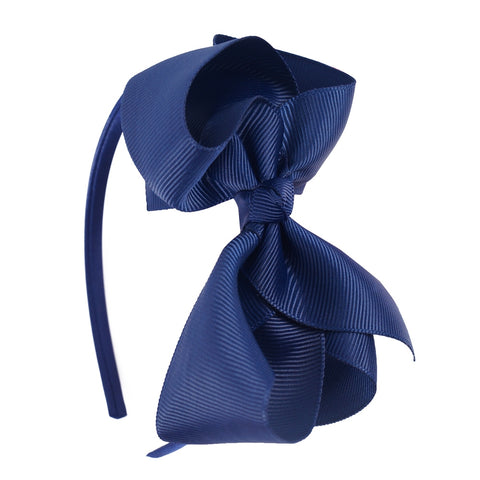 Bow Aliceband - navy