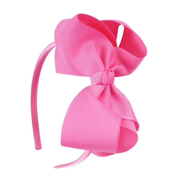 Bow Aliceband - Pink