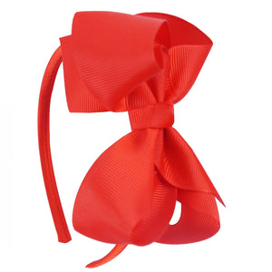 Bow Aliceband Red