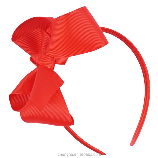 Bow Aliceband Red