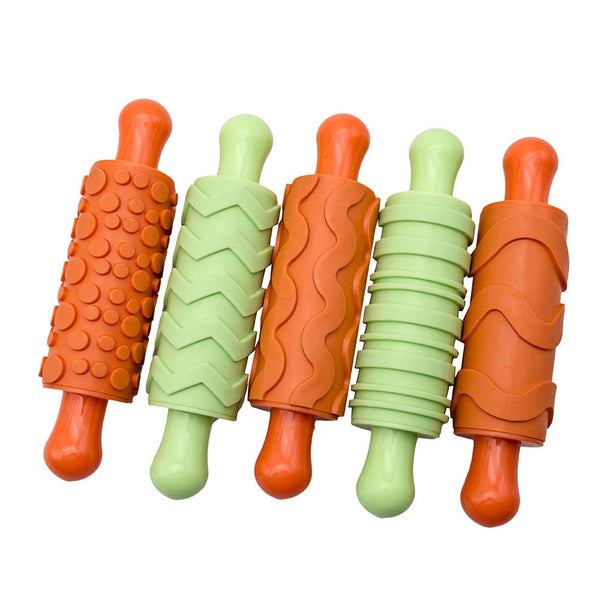 Assorted rubber rolling pins