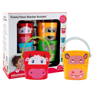 Funny-Face Stacker Buckets – 4pcs